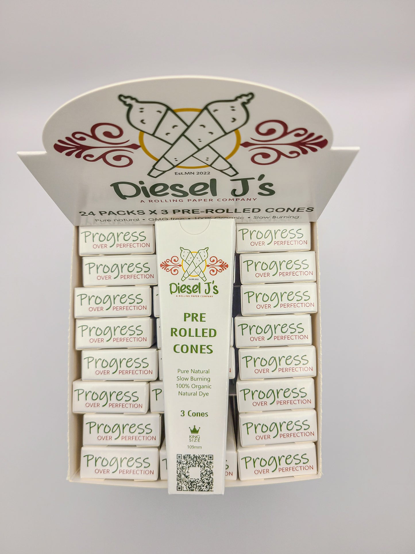 King Size Pre-Rolled Cones Box