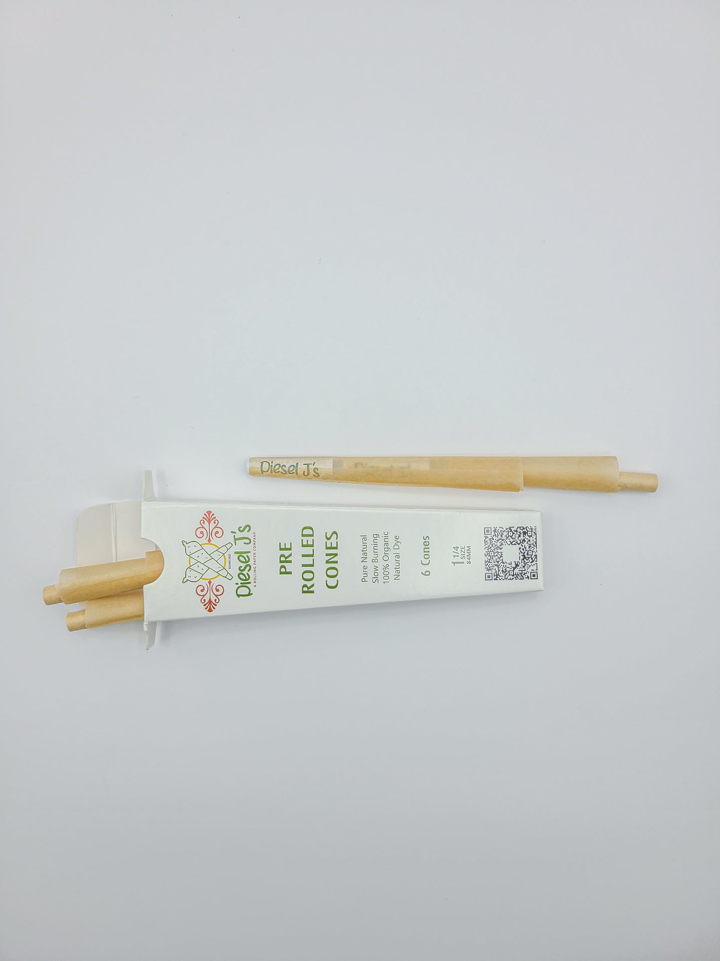 1 Pack 1 1/4 Sized Pre Rolled Cones & Rolling Papers