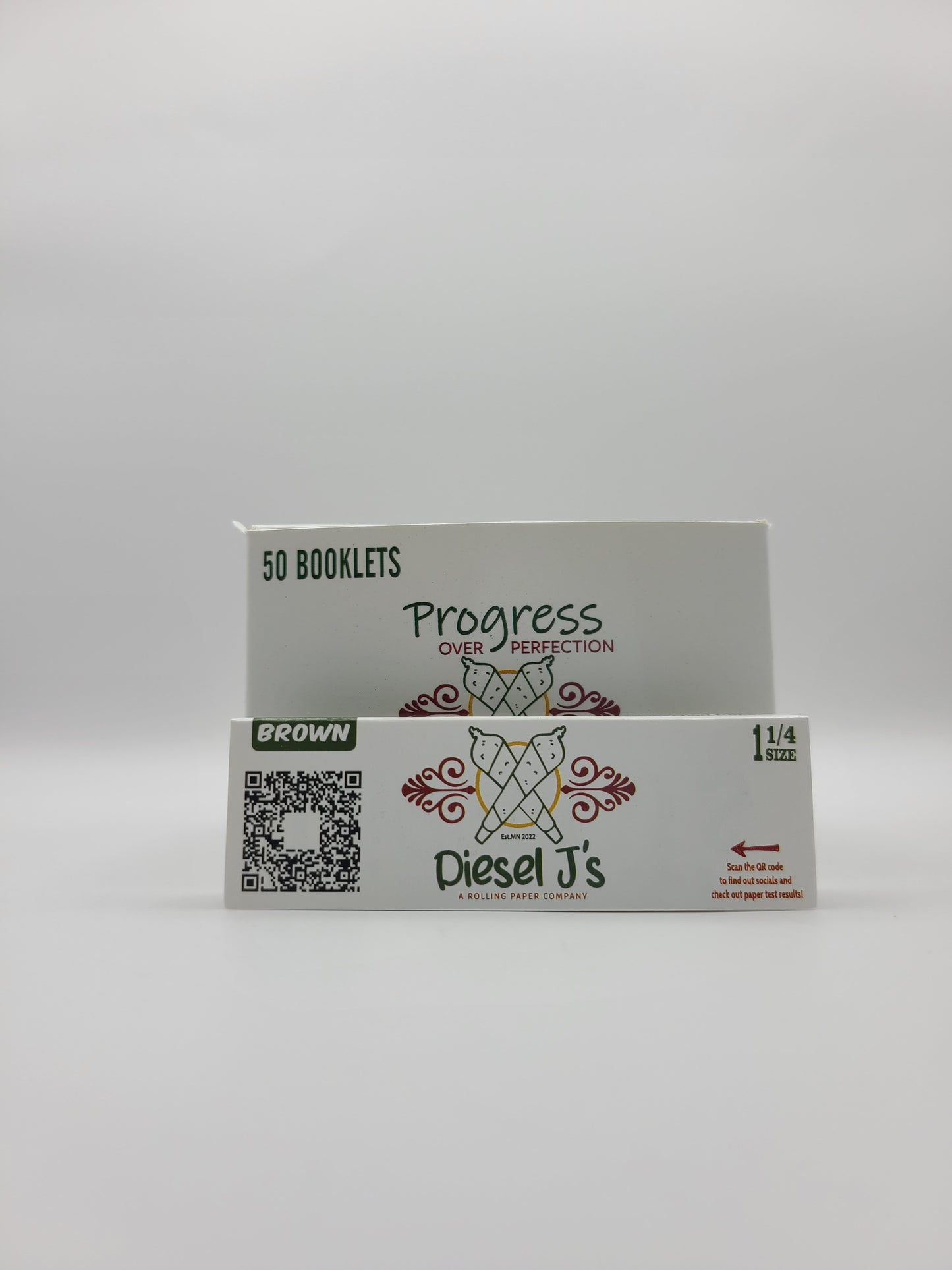 1 1/4 Size Rolling Paper Booklets Box