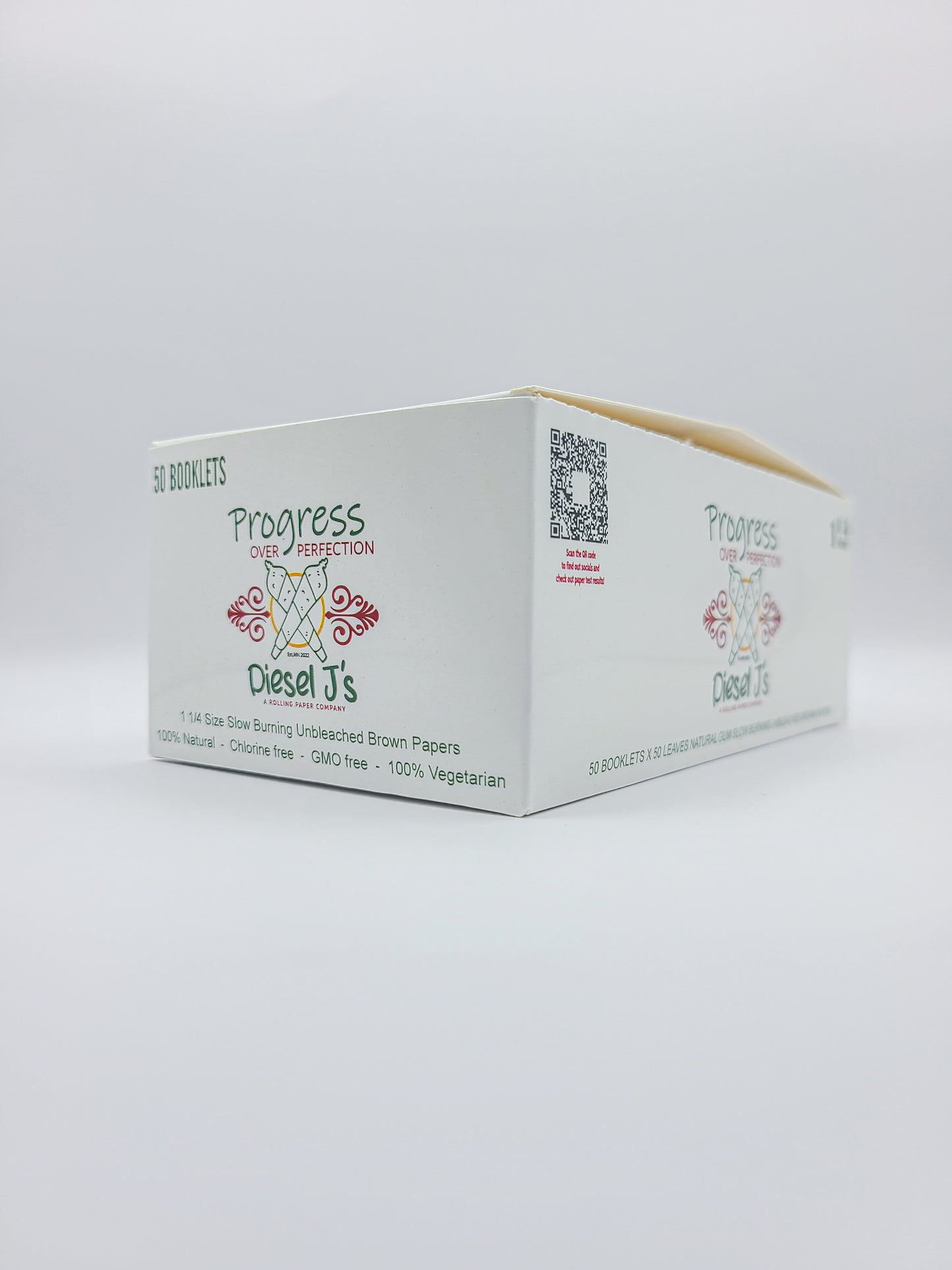 1 1/4 Size Rolling Paper Booklets Box