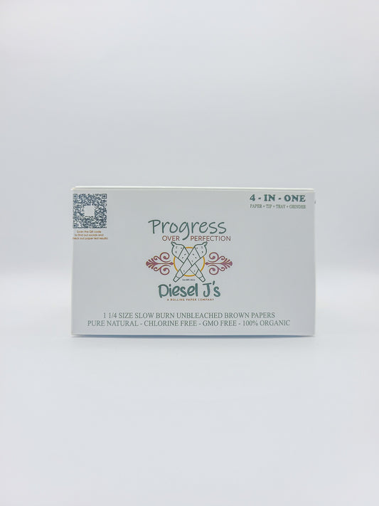 4 In 1's 1 1/4 Size Rolling Paper Booklets Box