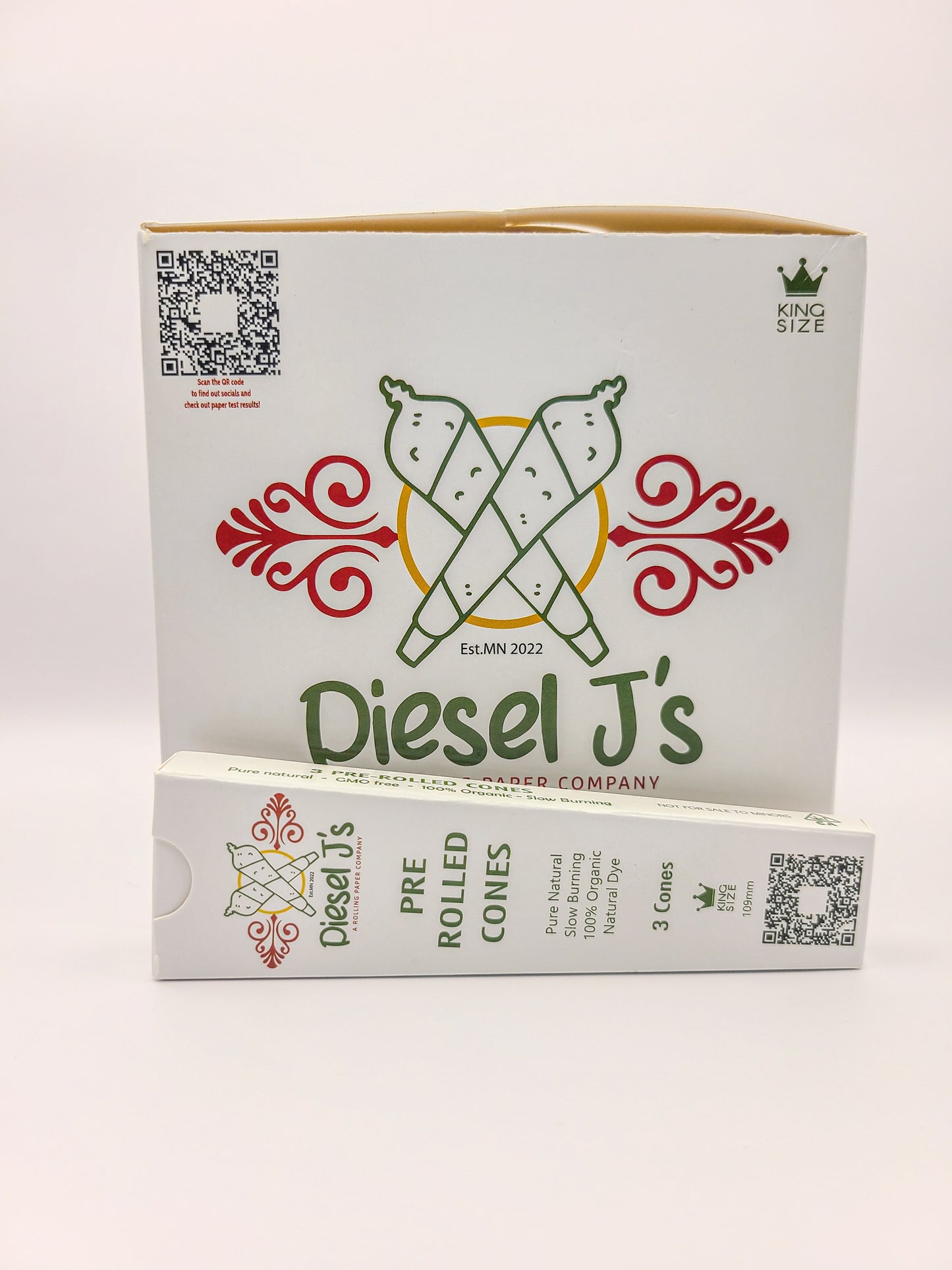 King Size Pre-Rolled Cones Box
