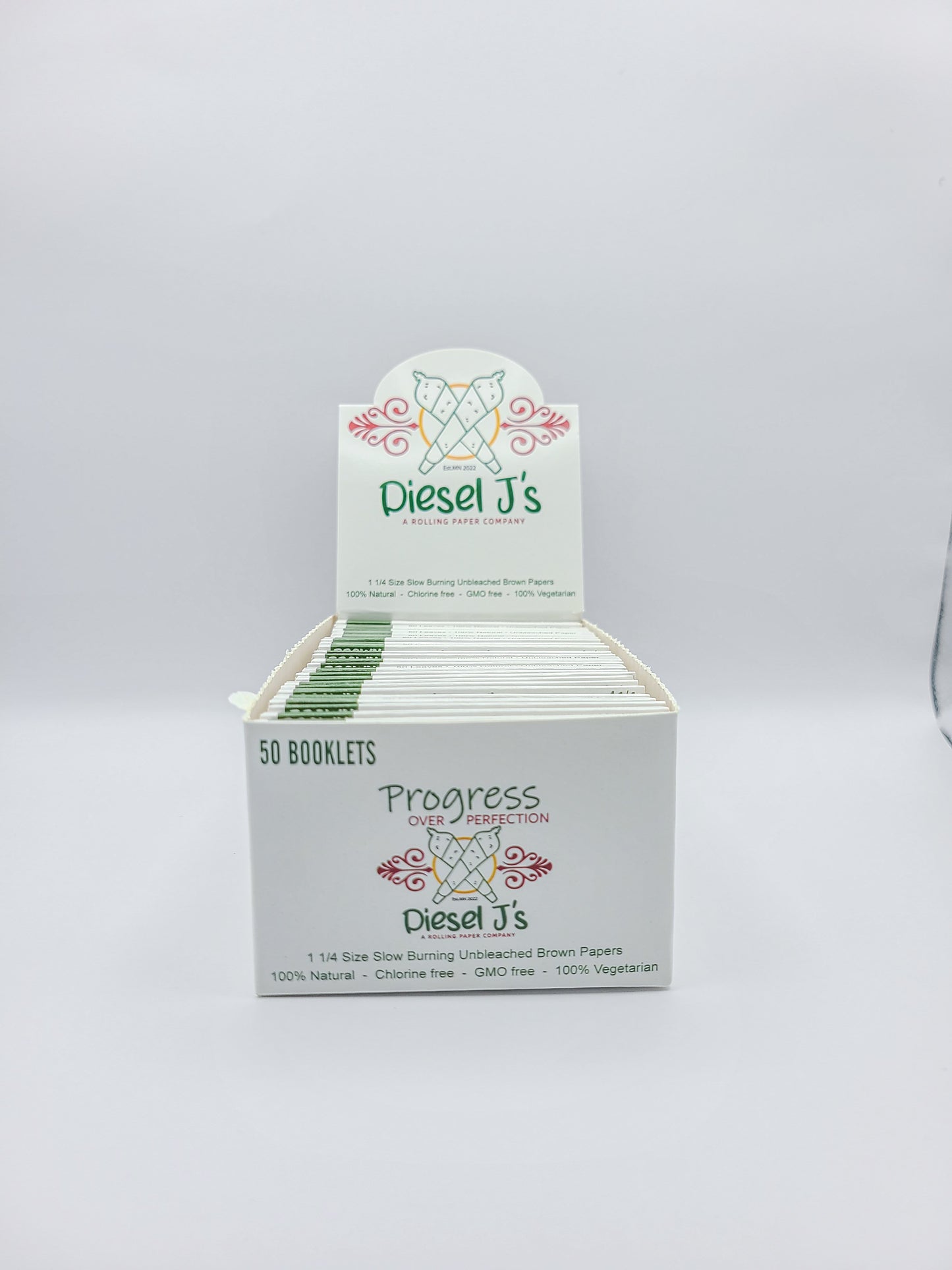 1 1/4 Size Rolling Paper Booklets Box