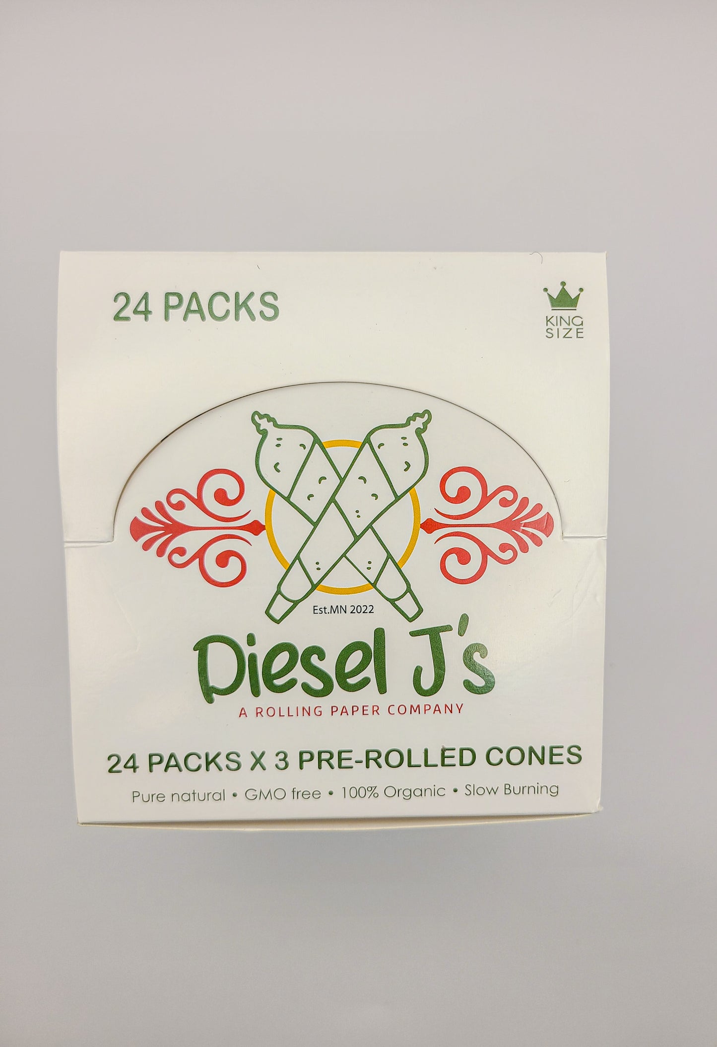 King Size Pre-Rolled Cones Box