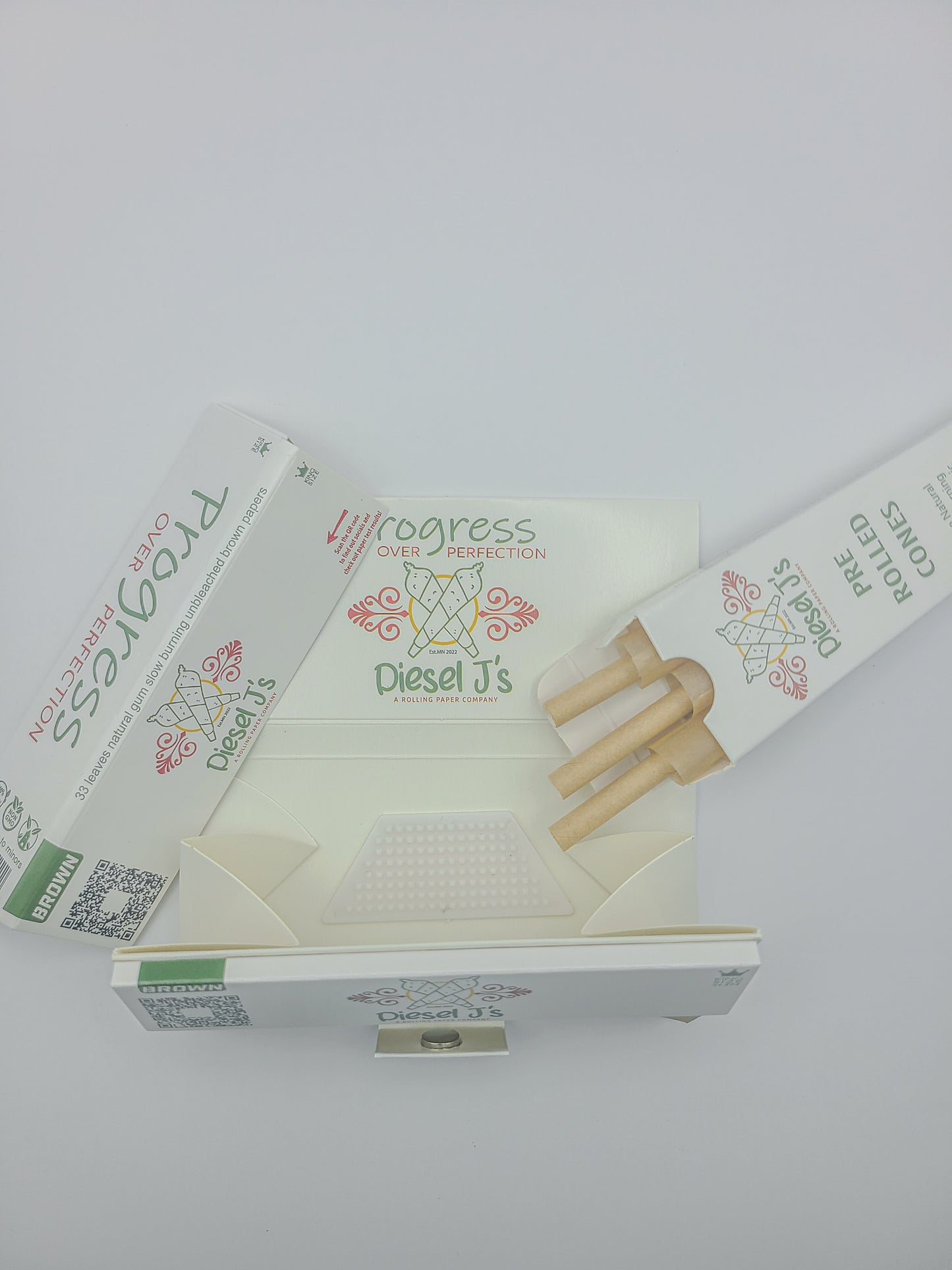 King Size Rolling Papers Booklet & Pre Rolled Cones 3 Piece Sample Pack